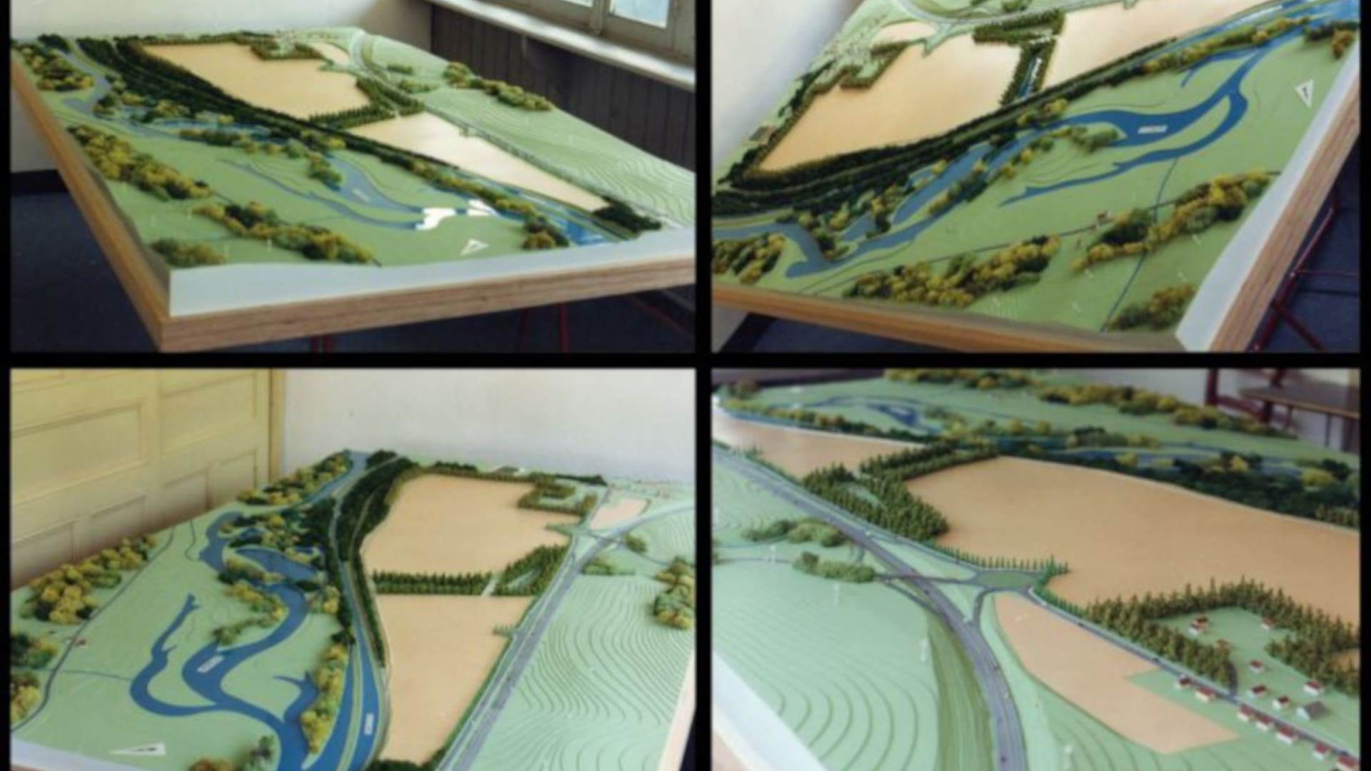 Terrain en relief 1/1000